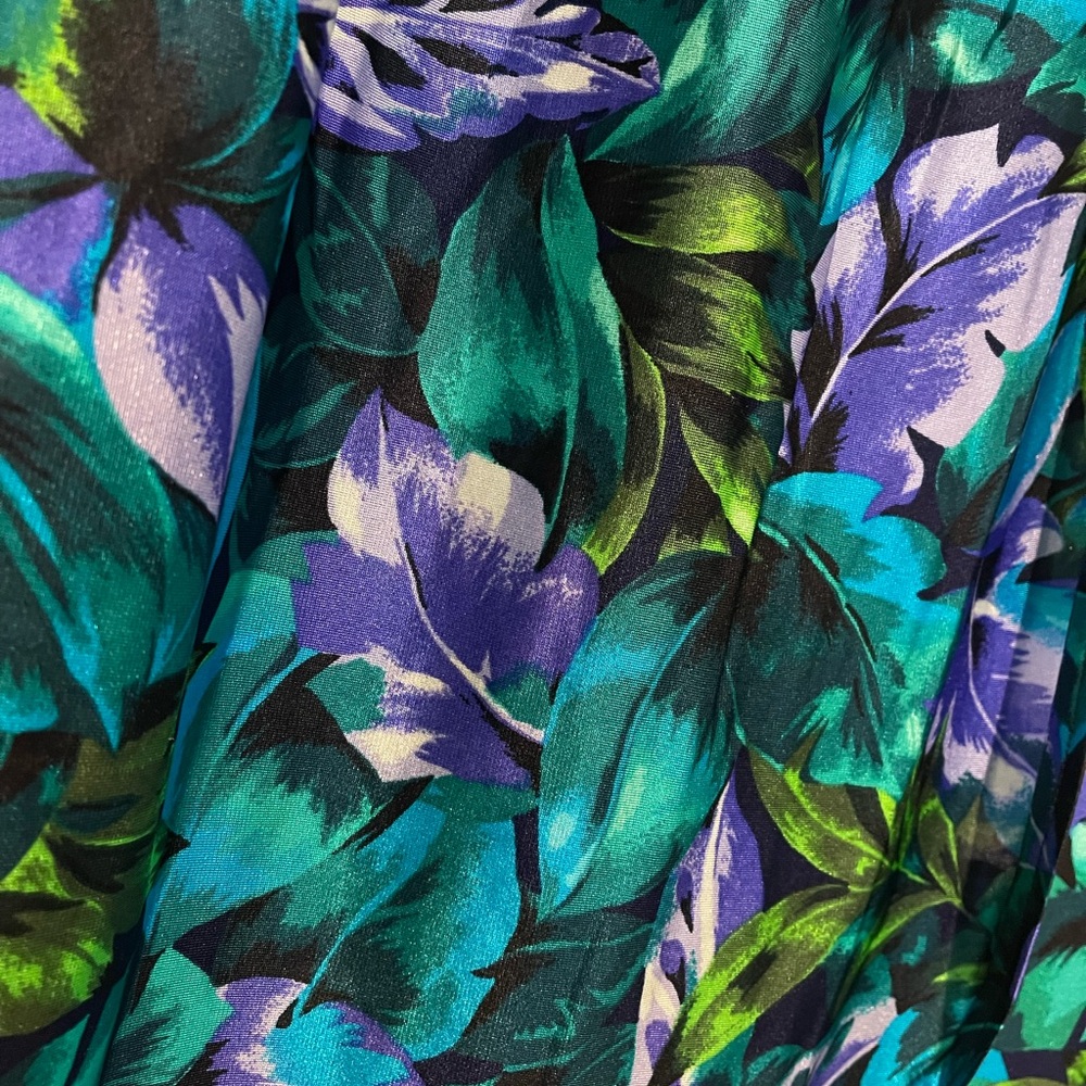 Vintage Jantzen Leafy Swimsuit Coverup Skirt Sz M - Picture 4 of 7